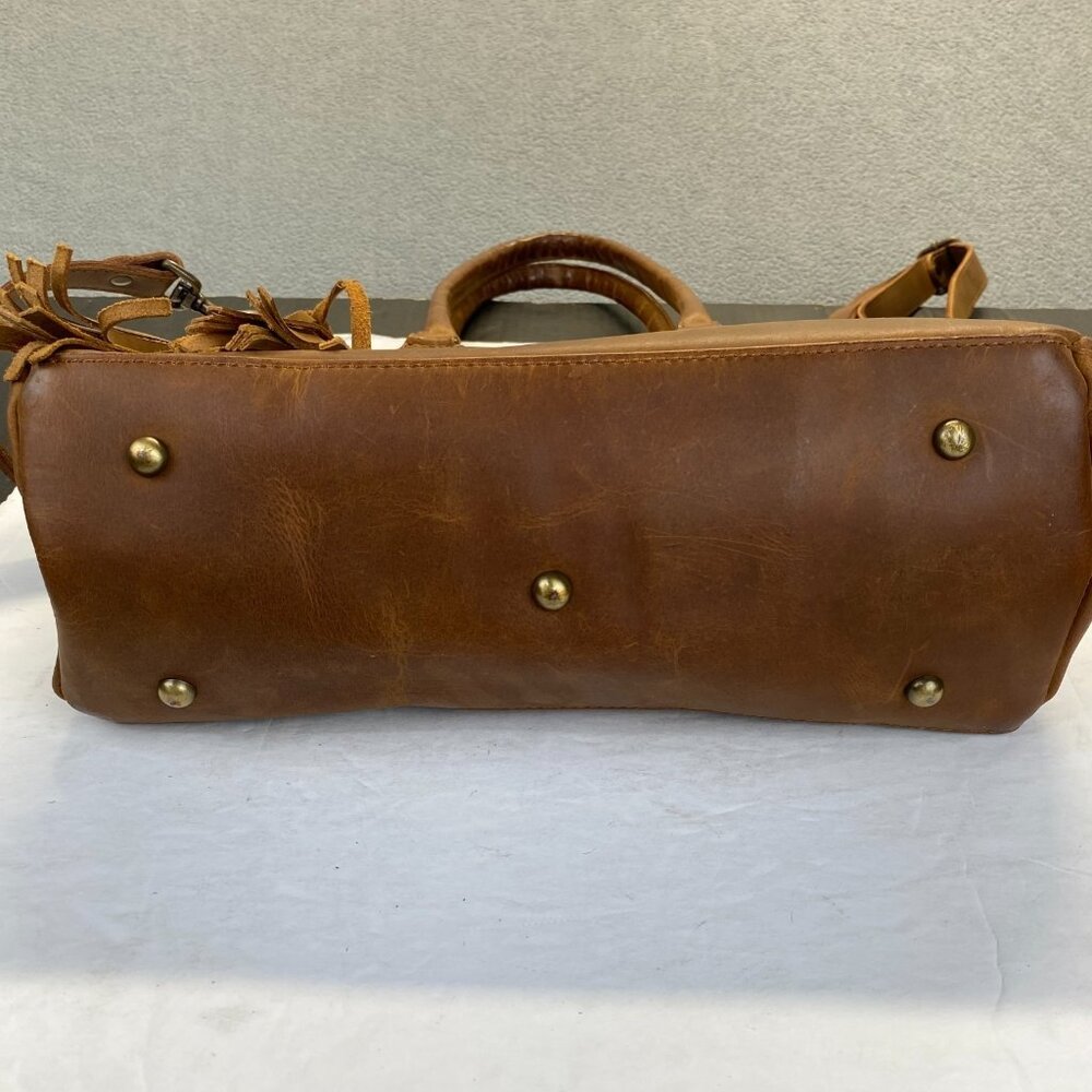 Women's Tote Genuine Excellent Brown Leather Shoulder Lady Purse Crossbody Bag - Picture 3 of 15